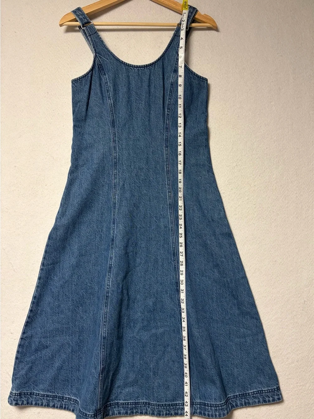 Madewell Denim Midi Dress XXS Adjustable Straps Fit & Flare NWT Fair Trade